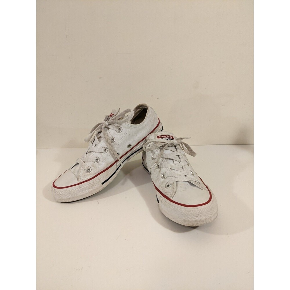 Converse Chuck Taylor All Star White Canvas Sneakers Women's 6 Men's 4 M7652